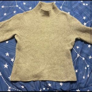 Brown cashmere cropped sweater